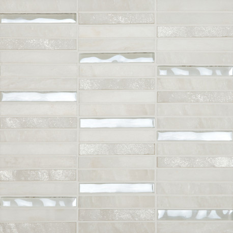 mosaique en pierre naturelle, carrelage mosaique, blanc, carrelage sur filet, salle de bain, douche,